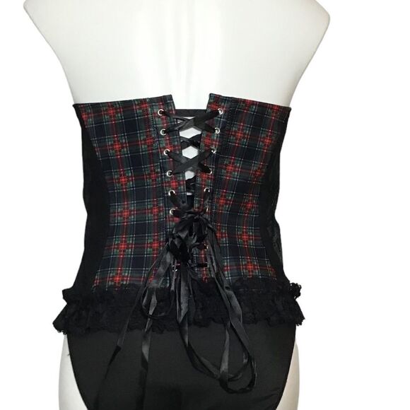 Adore Me Black Plus Unlined Corset New Size 1X - Picture 3 of 10